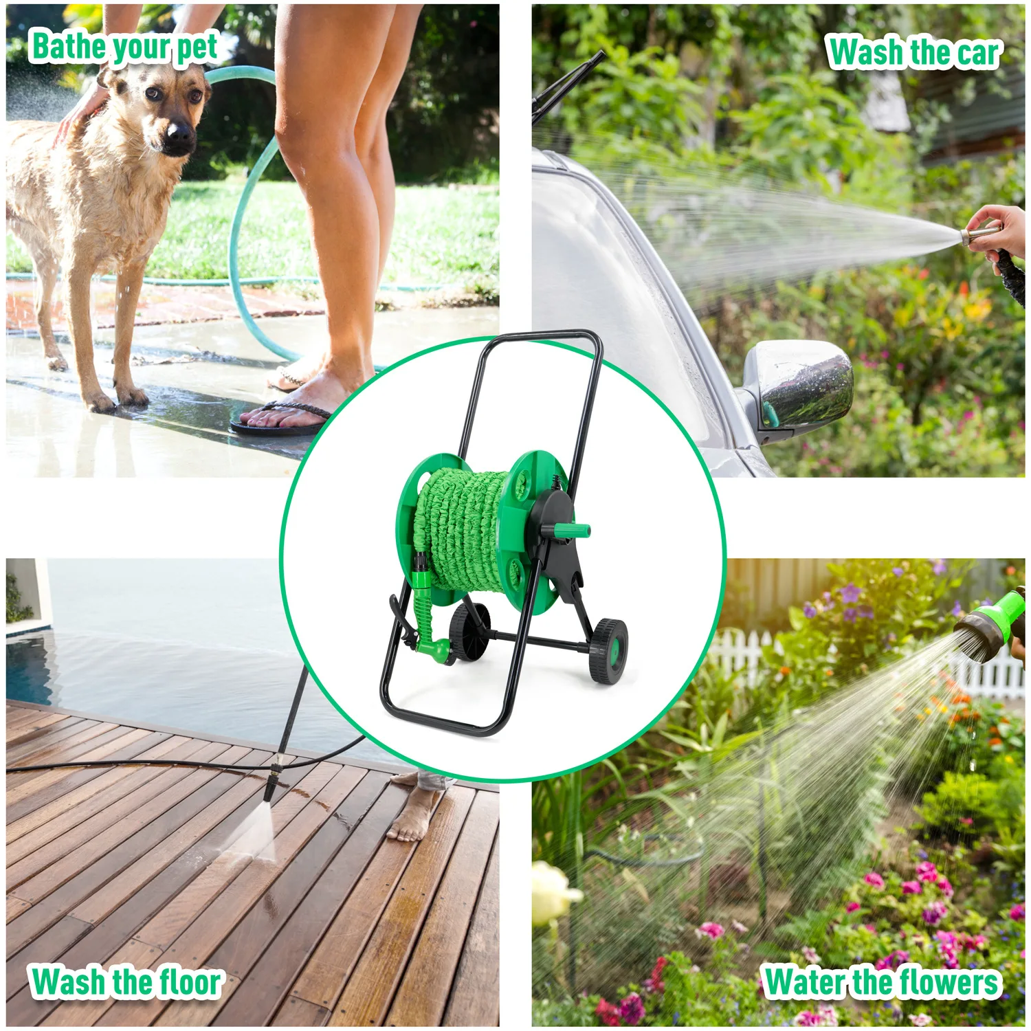Power Tools Garden - Avvolgitubo Premium per Attrezzi da Giardino,
