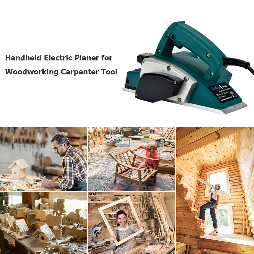 Planer Handheld Electric - Pialla Elettrica Portatile Multifunzione per Legno,