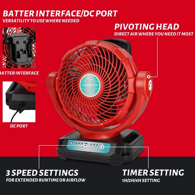 Ventilatore senza fili per Mil - Power Tools For Construction recensione e prezzo