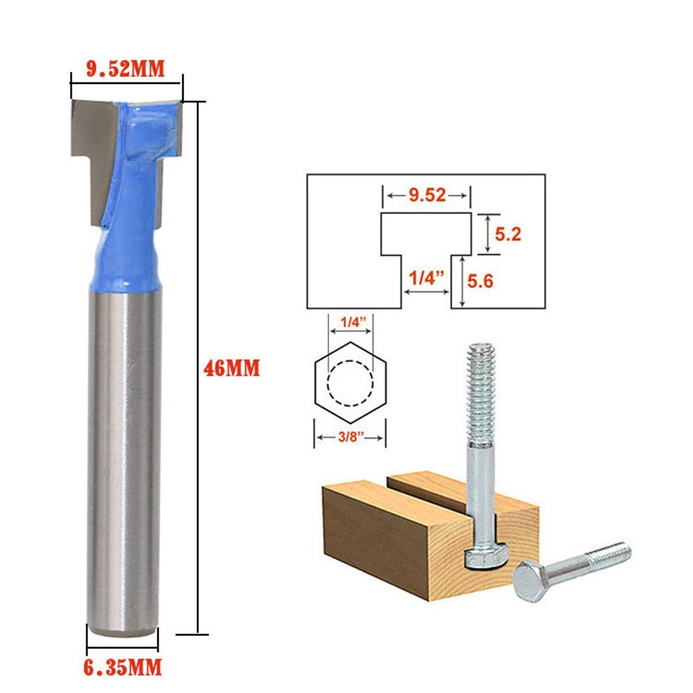 A11I 1/4 pollici Gambo T-Slot  - Power Tools For Woodworking recensione e prezzo